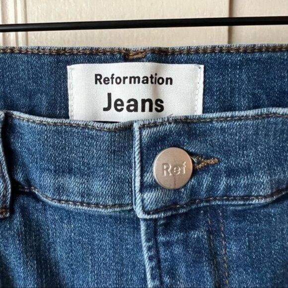 Reformation Harper Mid Rise Skinny Jeans - Picture 4 of 5